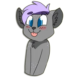 😋 b6616bcd Desenho animado, Animal, Fofo, Peludo, Personagem whatsapp sticker