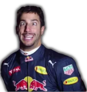 😂 4824da0d Daniel Ricciardo formule 1, f1, racen, coureur, red bull whatsapp sticker