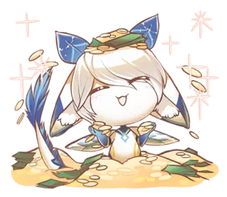 🤑 2fdc3773 Мультфильм, Милый, Монеты, Блестящий, Счастливый, Фэнтези telegram sticker