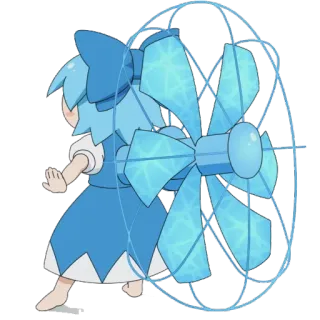 💨 c0c1a219 Anime, Fan, Niebieski, Postać, Kreskówka telegram sticker