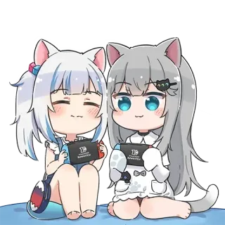 😍 2a9f0ef7 Anime, Chibi, Gadis kucing, Gaming, Lucu, Kawaii telegram sticker