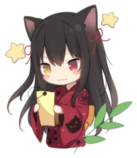 🌟 576cc82d anime, gadis kucing, imut, kawaii, manga, chibi, kemonomimi telegram sticker