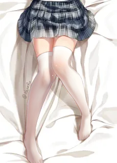 ☺️ c87cf8e3 rok, kaki, stoking, anime, ilustrasi, siswi telegram sticker