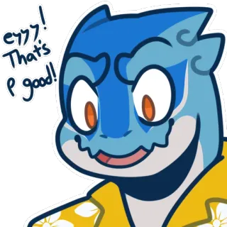 ✅ 5723197c Err! That's p'good! ケモノ, 漫画, アニメ, キャラクター, ポジティブ, 明るい whatsapp sticker