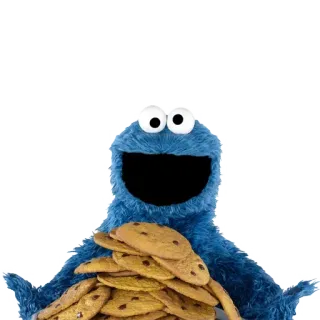 Cookiemonster whatsapp stickers