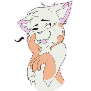 😘 42965485 cat, feline, animal, cute, cartoon whatsapp sticker