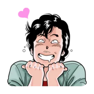 😘 d7685da5 Animé, Personnage, Dessin animé, Excité, Bave telegram sticker