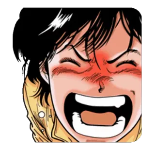 😡 60e7c33f 애니메이션, 만화, 캐릭터, 표정, 감정, 얼굴 telegram sticker