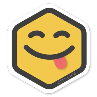 😋 8c6853a2 CITYLIFE 이모지, 행복, 혀, 도시, 인생 telegram sticker