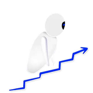 📈 008f7708 success, growth, climbing, arrow, achievement, progress, motivation telegram sticker