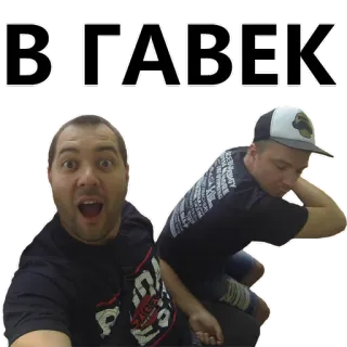 🤕 7c3ae848 В-ГАВЕК rosyjski, śmieszne, mężczyźni, naklejka telegram sticker