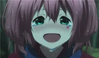 😭 0ada96b8 anime, płacz, smutny, łzy, dziewczyna telegram sticker