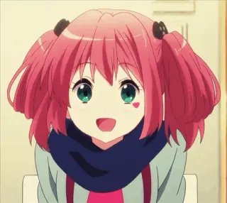 😃 170dd354 Anime, Kreskówka, Dziewczyna, Słodkie, Animacja telegram sticker