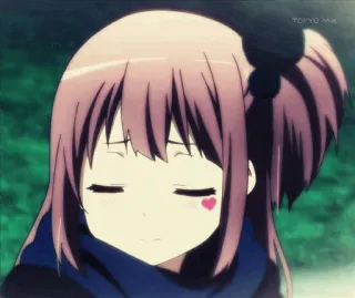 😑 3b17e264 dziewczyna anime, słodkie, smutne, serce, kreskówka, animacja telegram sticker