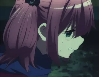 😫 626827df dziewczyna anime, płacząca, smutna, emocjonalna, manga, anime telegram sticker