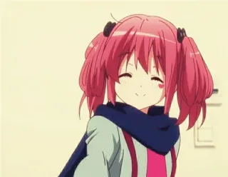 😊 f2e6a720 Anime, Kreskówka, Uśmiech, Słodkie, Dziewczyna, Różowe włosy telegram sticker