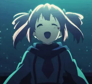 😂 f9f75ac1 Anime, Dziewczyna, Kreskówka, Szczęśliwy, Uroczy, Dziecko telegram sticker