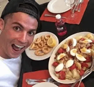 😋 711bb006 essen, mann, porträt, restaurant, mahlzeit, abendessen, meeresfrüchte whatsapp sticker