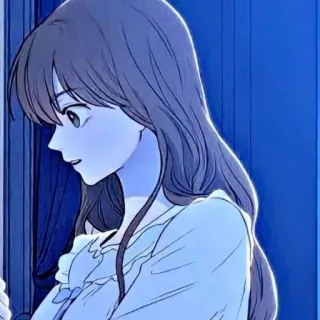 🍆 fde86f7a 卡通, 女孩, 动漫, 肖像 telegram sticker