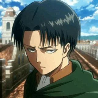 🖤 012b2927 Levi Ackerman Attack on Titan Anime, Manga, Karakter, Levi, Attack on Titan, AoT, Shingeki no Kyojin telegram sticker