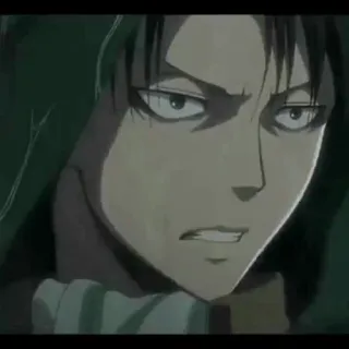 🖤 0cc41e89 Levi Ackerman Attack on Titan Anime, Manga, Levi, Ackerman, Attack on Titan, Karakter telegram sticker