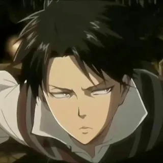 🖤 116d3161 Levi Ackerman Attack on Titan Anime, Attack on Titan, Levi Ackerman, Karakter, Manga telegram sticker