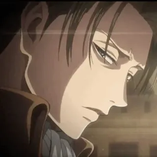 🖤 30fee9e7 Levi Ackerman Attack on Titan Anime, Karakter, Fanart, Levi Ackerman, Attack on Titan telegram sticker