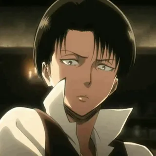 🖤 68e7cd2b Levi Ackerman Attack on Titan Levi, Attack on Titan, Anime, Karakter, Manga telegram sticker