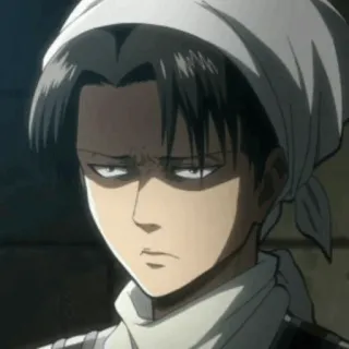 🖤 7e83b936 Levi Ackerman Attack on Titan Anime, Manga, Levi, Attack on Titan, Karakter, Serius telegram sticker