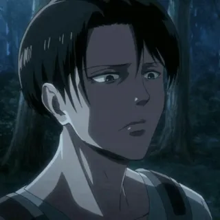 🖤 9866c22f Levi Ackerman Attack on Titan Anime, Karakter, Manga, Potret, Fanart telegram sticker