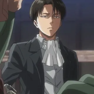 🖤 bebc0b46 Levi Ackerman Attack on Titan Anime, Karakter, Manga, Fanart, Levi, Levi Ackerman telegram sticker