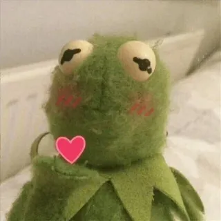 💚 69ab9ce2 Kermit Kermit the Frog, frog, puppet, heart, love, cute, muppet telegram sticker