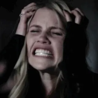 🗽 2317dbe8 angustia, molesto, pánico, rubia, frustrado, triste, ansiedad whatsapp sticker