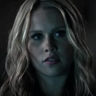 🗽 f10a410d Rebekah Mikaelson The Vampire Diaries rubia, mujer, vampiro, serie de tv whatsapp sticker