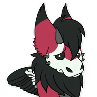 ☹ 5e6ace6d Fellwesen, Anthro, Drache, Monster, Kreatur, Fantasy telegram sticker