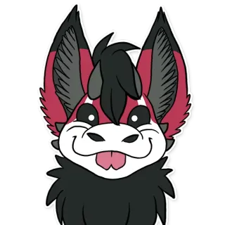 👅 98974dfd Fellwesen, Fledermaus, niedlich, Cartoon, Tier, Zeichnung telegram sticker
