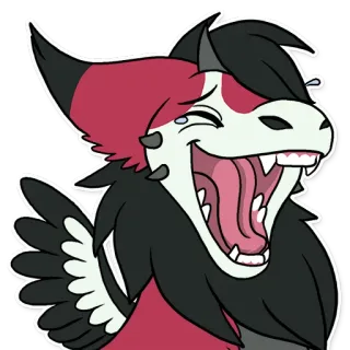 🤣 a26a8113 Fellwesen, Monster, Cartoon, Kreatur, Tier, Fantasy telegram sticker