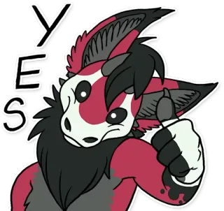 👍 a61acd66 YES Daumen hoch, Fell, Positiv, Zustimmung, Ja telegram sticker