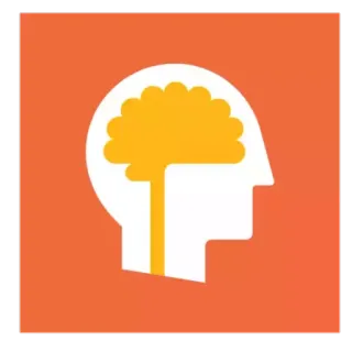 🤓 03a8af30 brain, mind, head, thinking, intelligence, orange, white, silhouette telegram sticker