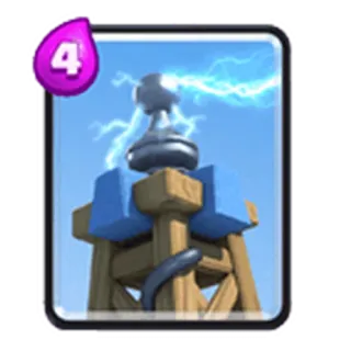 💙 01b97a80 wieża, błyskawica, elektryczność, gra, struktura, clash royale, budynek telegram sticker