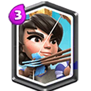 💟 25e26585 Princess Clash Royale księżniczka, Clash Royale, postać, łuczniczka telegram sticker