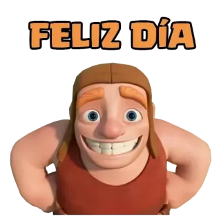 🍻 2c3bcf02 FELIZ DÍA Dessin animé, Sourire, Joyeux, Personnage telegram sticker