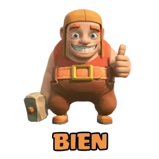 😁 d34ee412 BIEN Dessin animé, Marteau, Pouce levé, OK, Bien telegram sticker