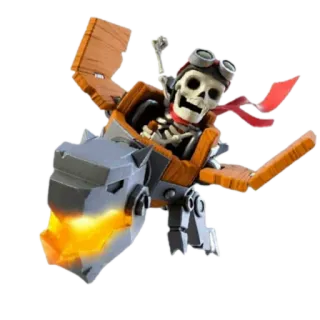 🦴 30e1276d skeleton, monster, cartoon, fantasy, armor, rider whatsapp sticker