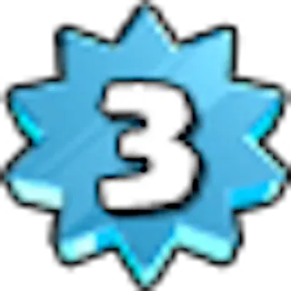 ⚙ 51d4da03 3 nombre, 3, étoile, bleu whatsapp sticker