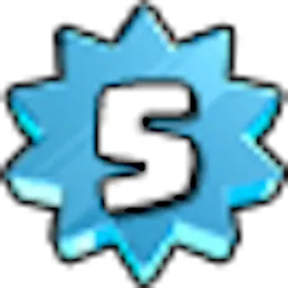 ⚙ 554e9ec3 5 nombre, étoile, cinq, badge, succès, rang whatsapp sticker