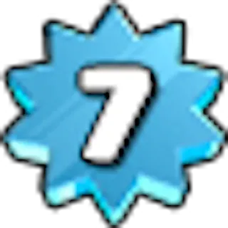 ⚙ 8b7a5b1a 7 nombre, sept, bleu, étoile whatsapp sticker