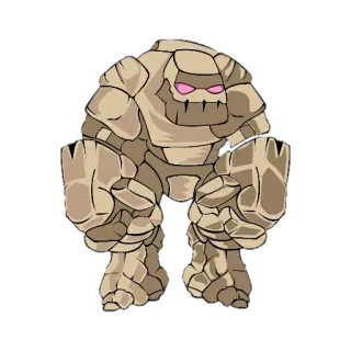 🌀 36e8c1df ロック, ゴーレム, モンスター, 石, クリーチャー whatsapp sticker