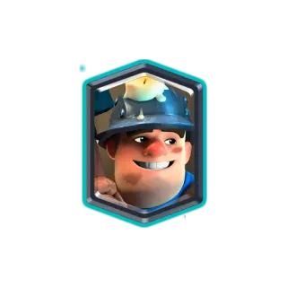💎 9a83a604 Miner Clash Royale 鉱夫, クラッシュ・ロワイヤル, ビデオゲーム, シャベル, カード whatsapp sticker