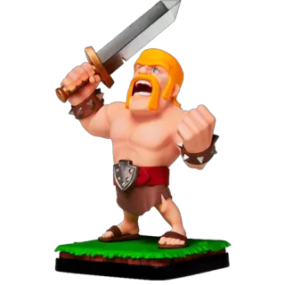 ☢ c1073f4c Barbarian Clash of Clans バーバリアン, クラッシュ・オブ・クラン, スマホゲーム, 剣, 戦士 whatsapp sticker